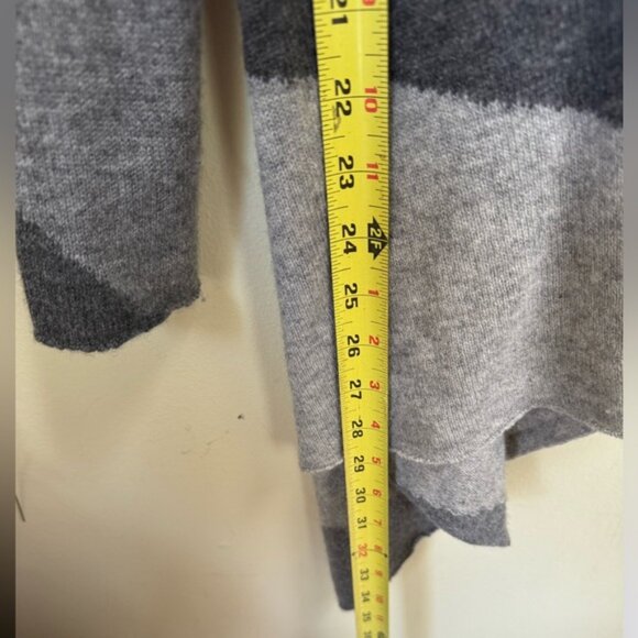 Saffron Cashmere Cardigan Open Color Block Graphic Sweater Knit Lightweight S - Picture 16 of 16